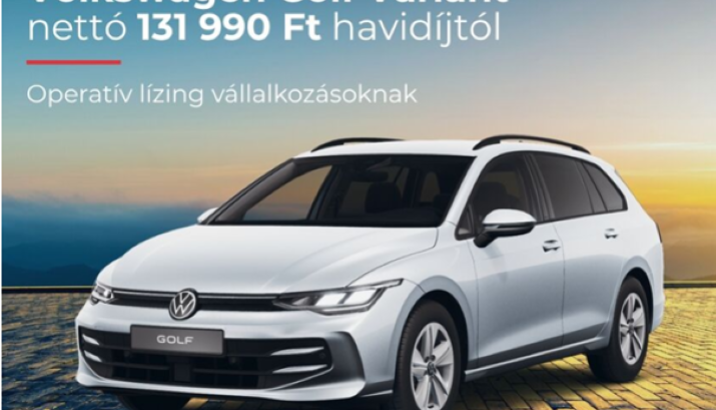 Golf Variant nettó 131990 havidíjtól